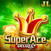 Biểu tượng Super Ace Deluxe với vương miện vàng trên nền xanh